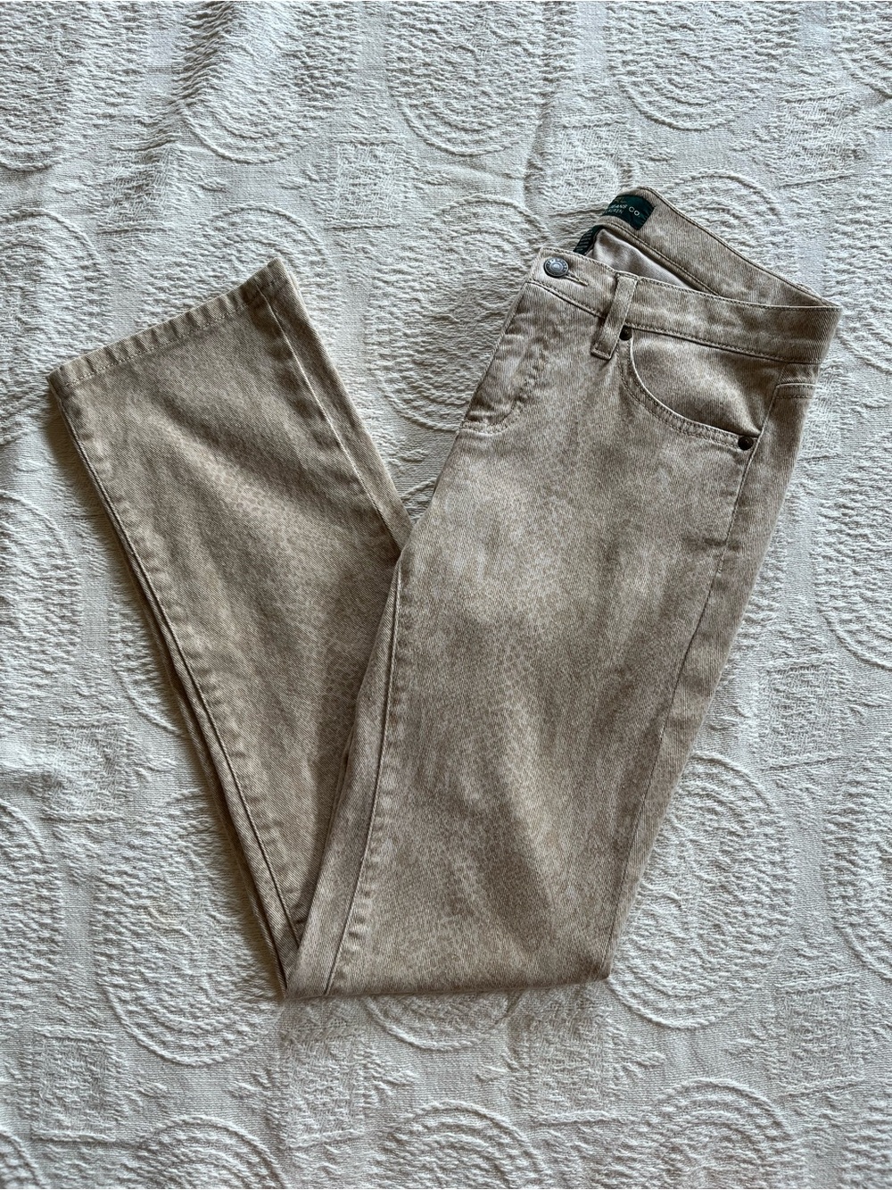 Lauren Ralph Lauren Snake Skin Printed Jeans Modern Straight Size 4